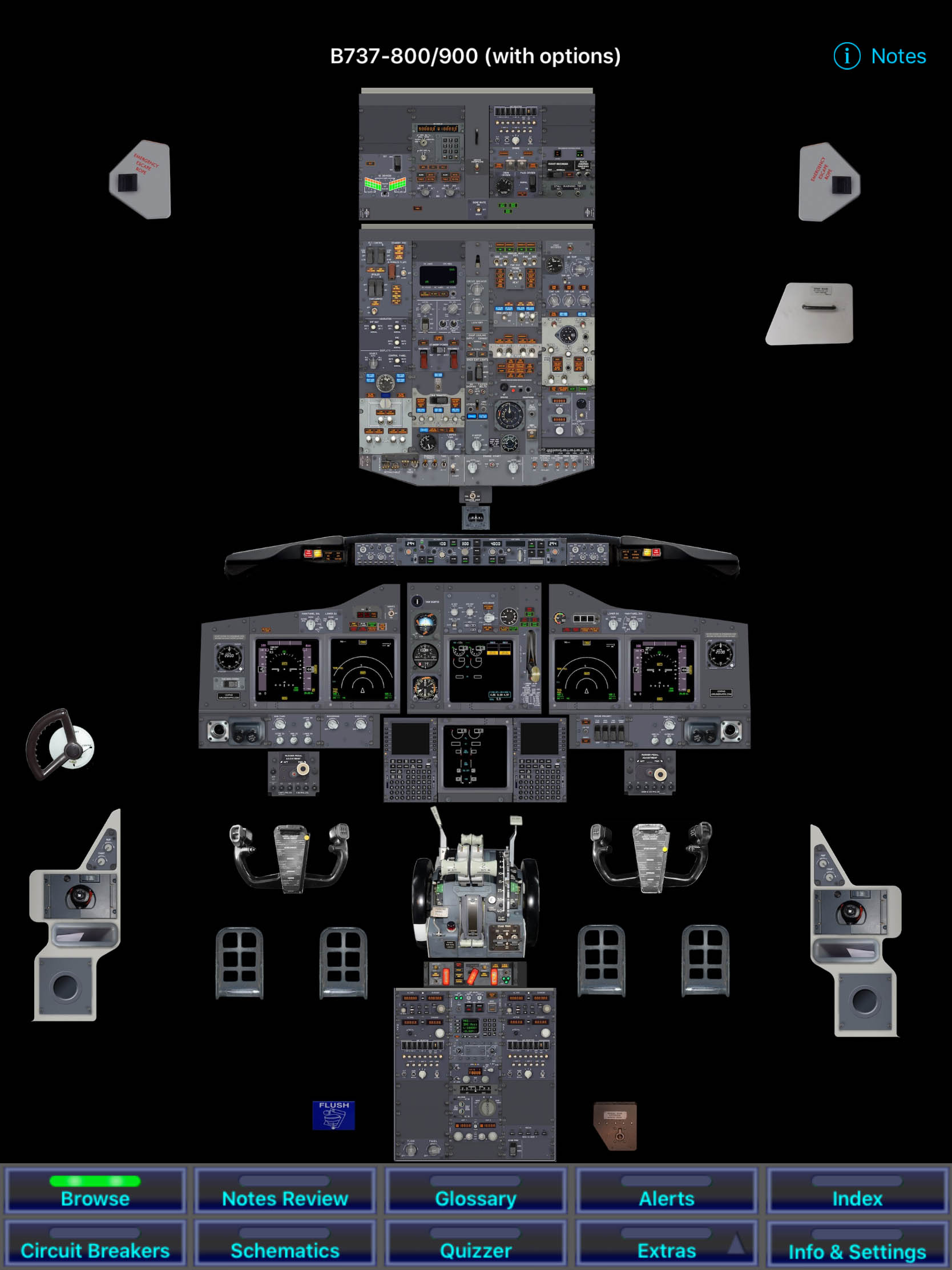 thumbnail image 2 of Huge Boeing 737-800 Flight Deck Cockpit Poster - 30x50 Inches, Unframed - Free Shipping 2 of 5